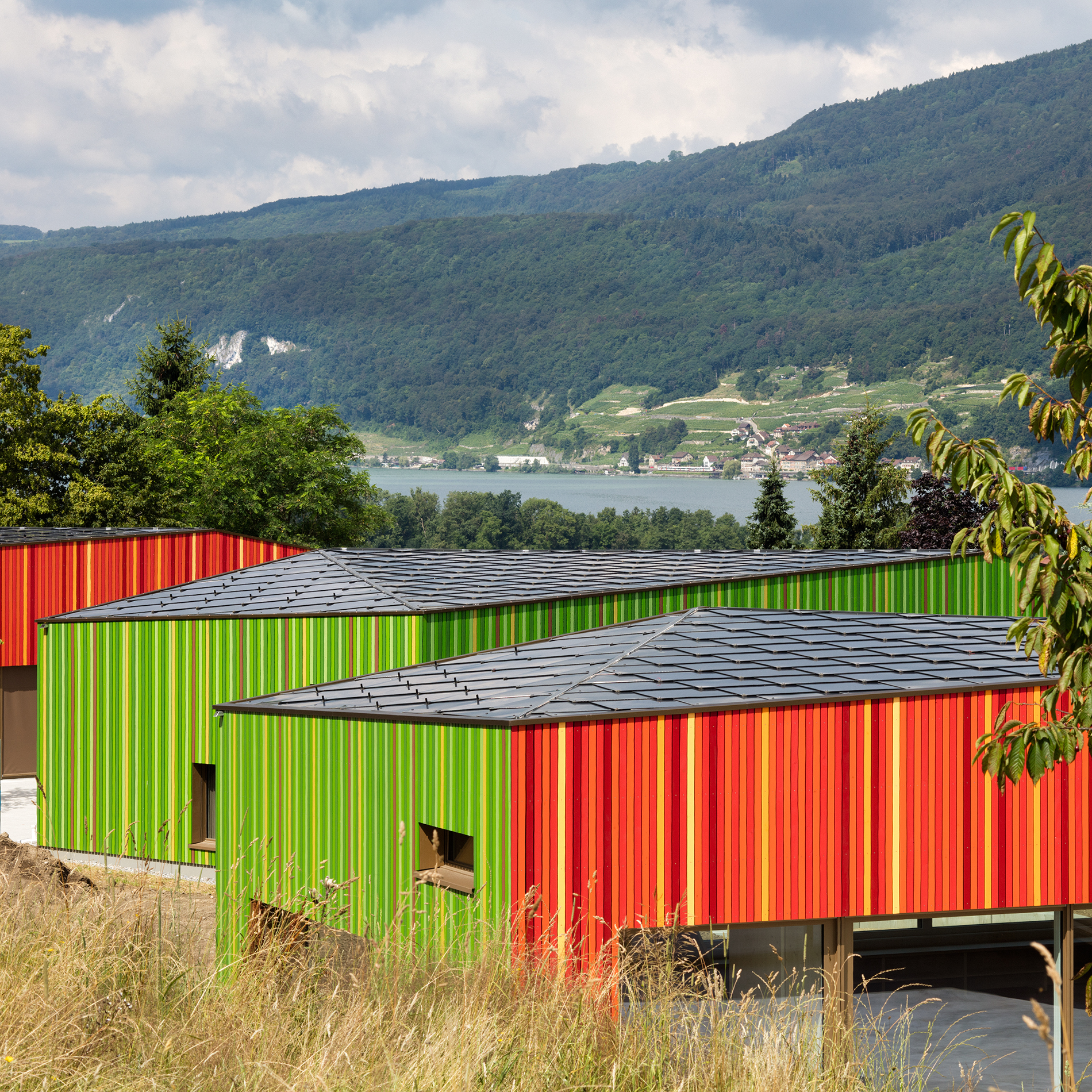 : Neubau zwei Doppelkindergärten, Ipsach, bauzeit architekten