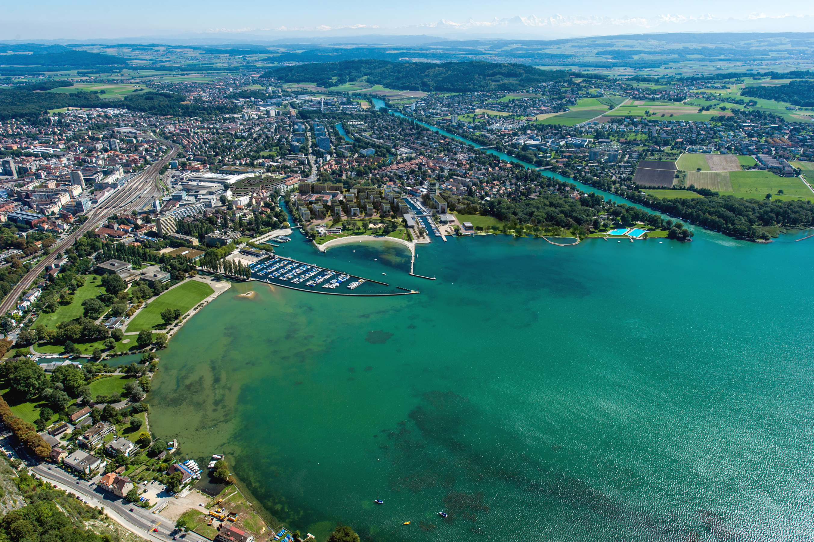 : AGGLOlac Infrastrukturplanung, Biel, Nidau, bauzeit architekten