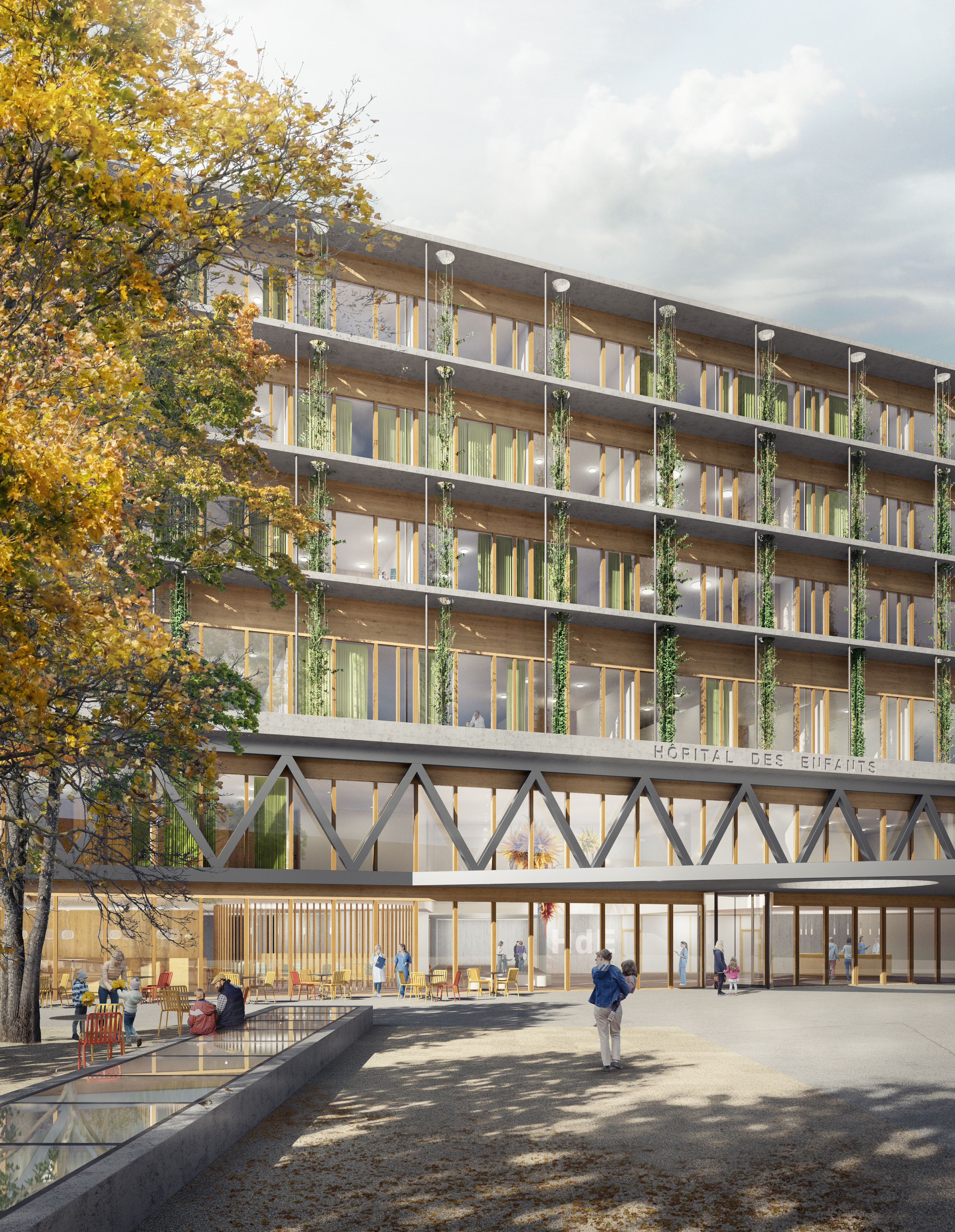 : Neues Kinderspital, Genève, bauzeit architekten